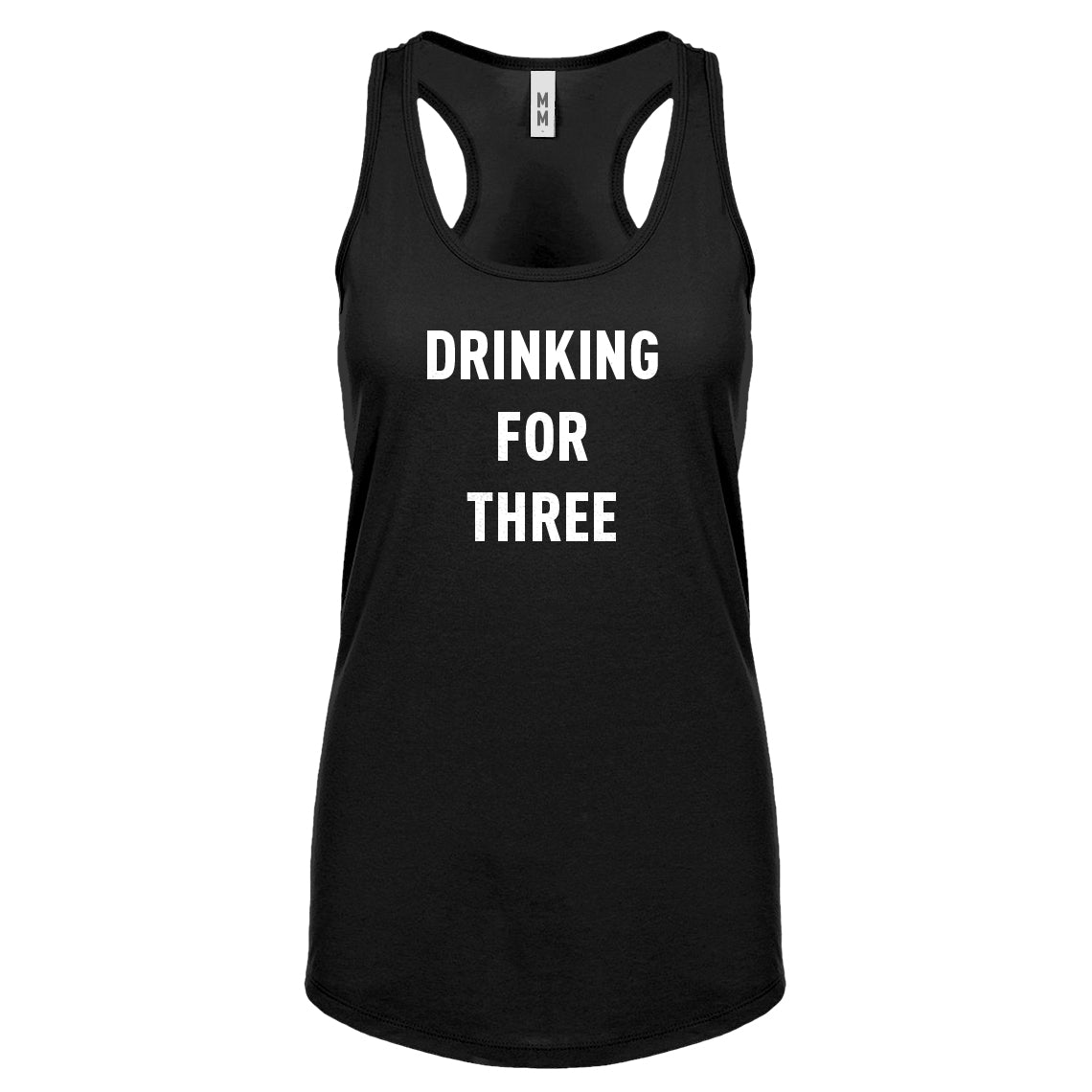Drinking For Three Womens Racerback Tank Top