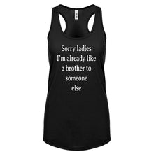 Racerback Sorry ladies Womens Tank Top