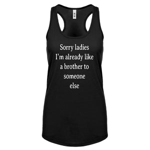 Racerback Sorry ladies Womens Tank Top