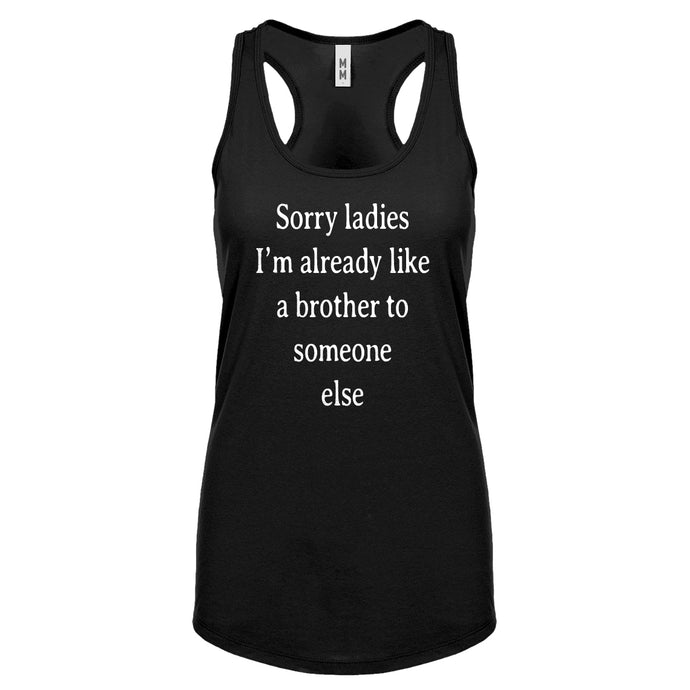 Racerback Sorry ladies Womens Tank Top