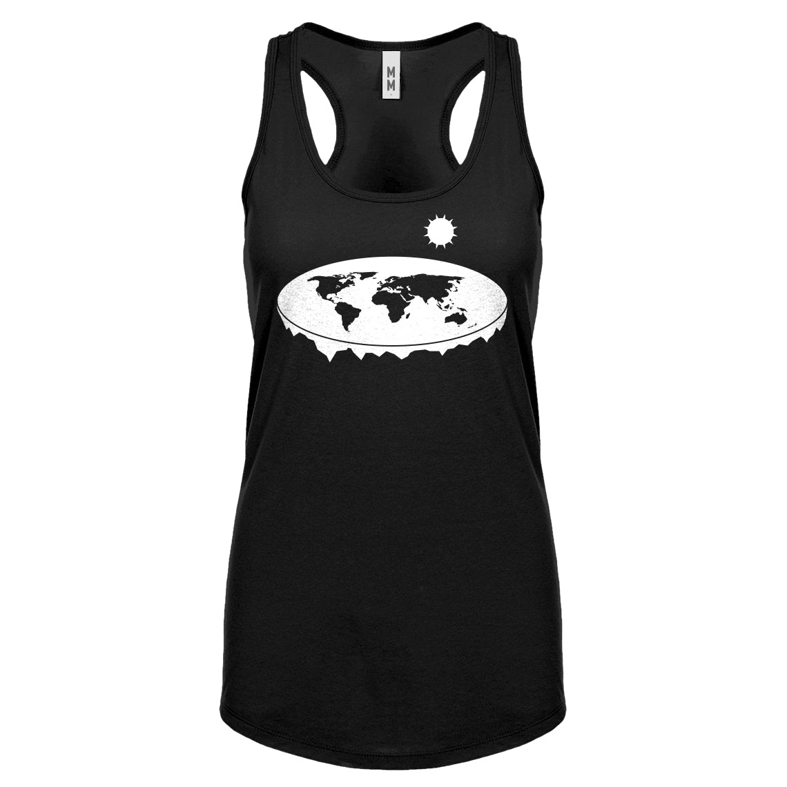 Racerback Flat Earth Womens Tank Top