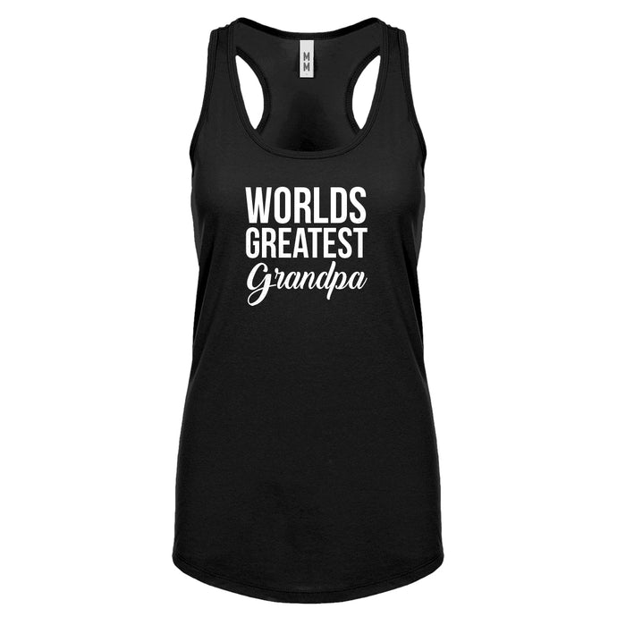 World's Greatest Grandpa Womens Racerback Tank Top