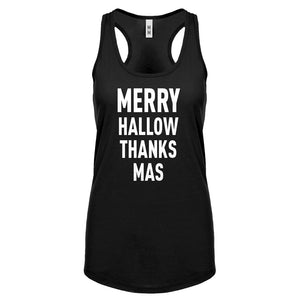 Racerback Merry Hallow Thanks Mas Womens Tank Top