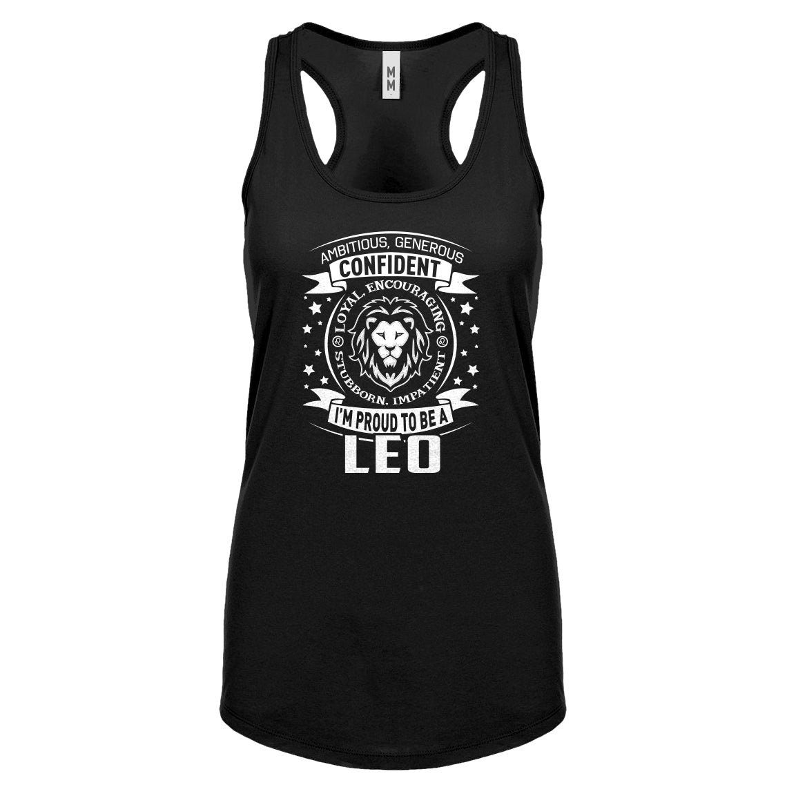 Racerback Leo Astrology Zodiac Sign Womens Tank Top