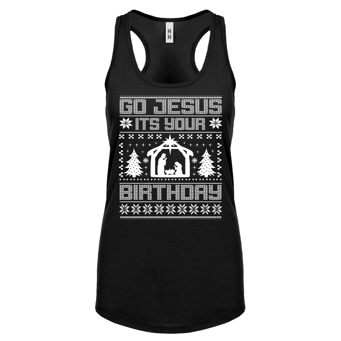 Racerback Go Jesus Its Your Birthday Womens Tank Top