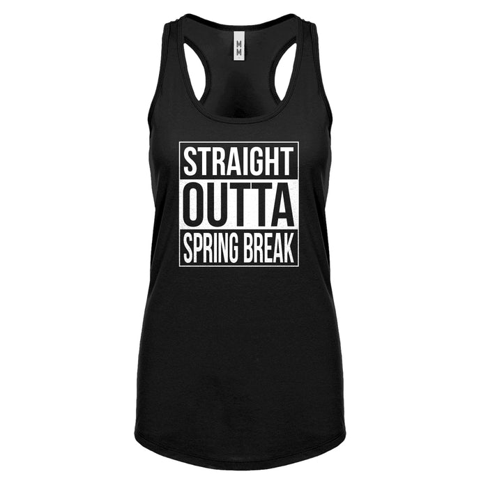 Straight Outta Spring Break Womens Racerback Tank Top