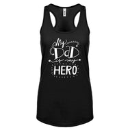 Racerback My Dad is My Hero Womens Tank Top