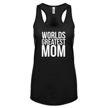 Racerback Worlds Greatest Mom Womens Tank Top