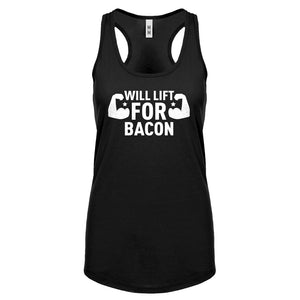 Racerback Will Lift for Bacon Womens Tank Top