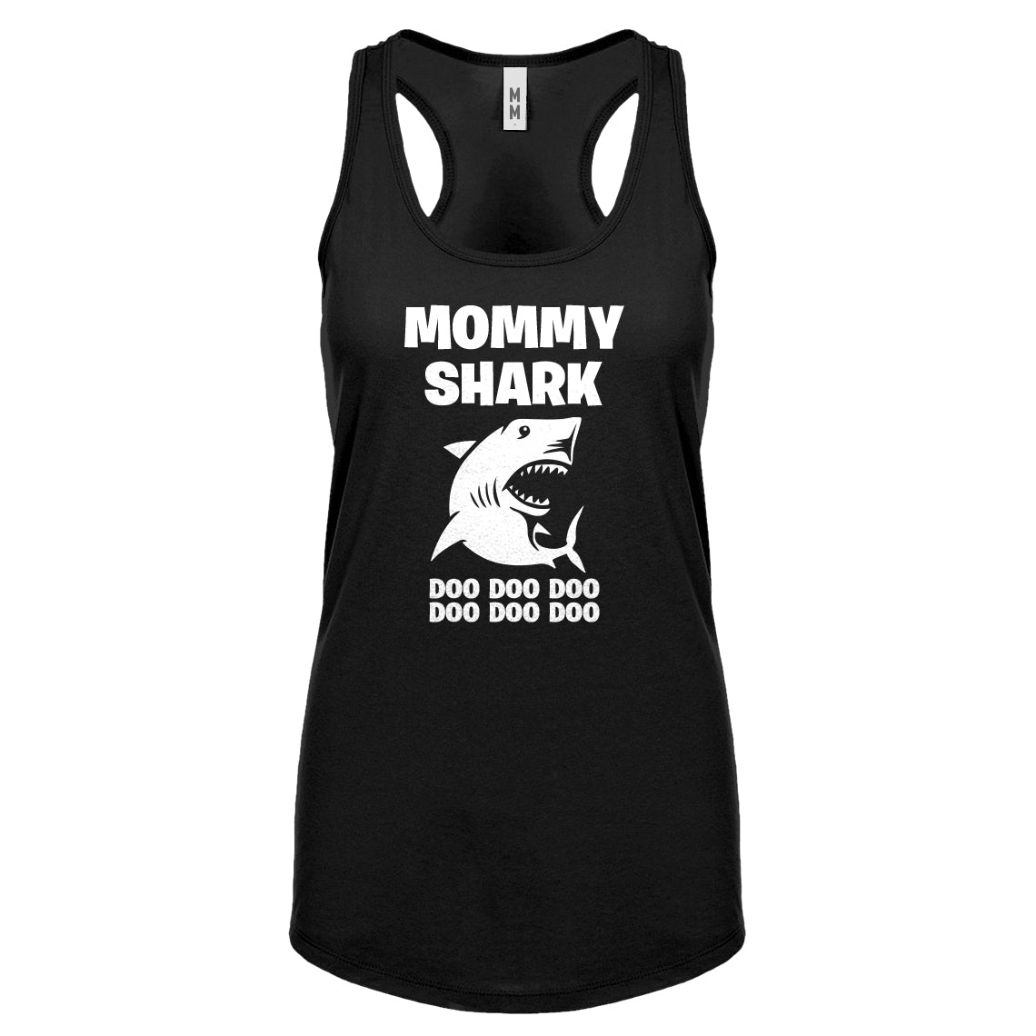 Mommy Shark Womens Racerback Tank Top