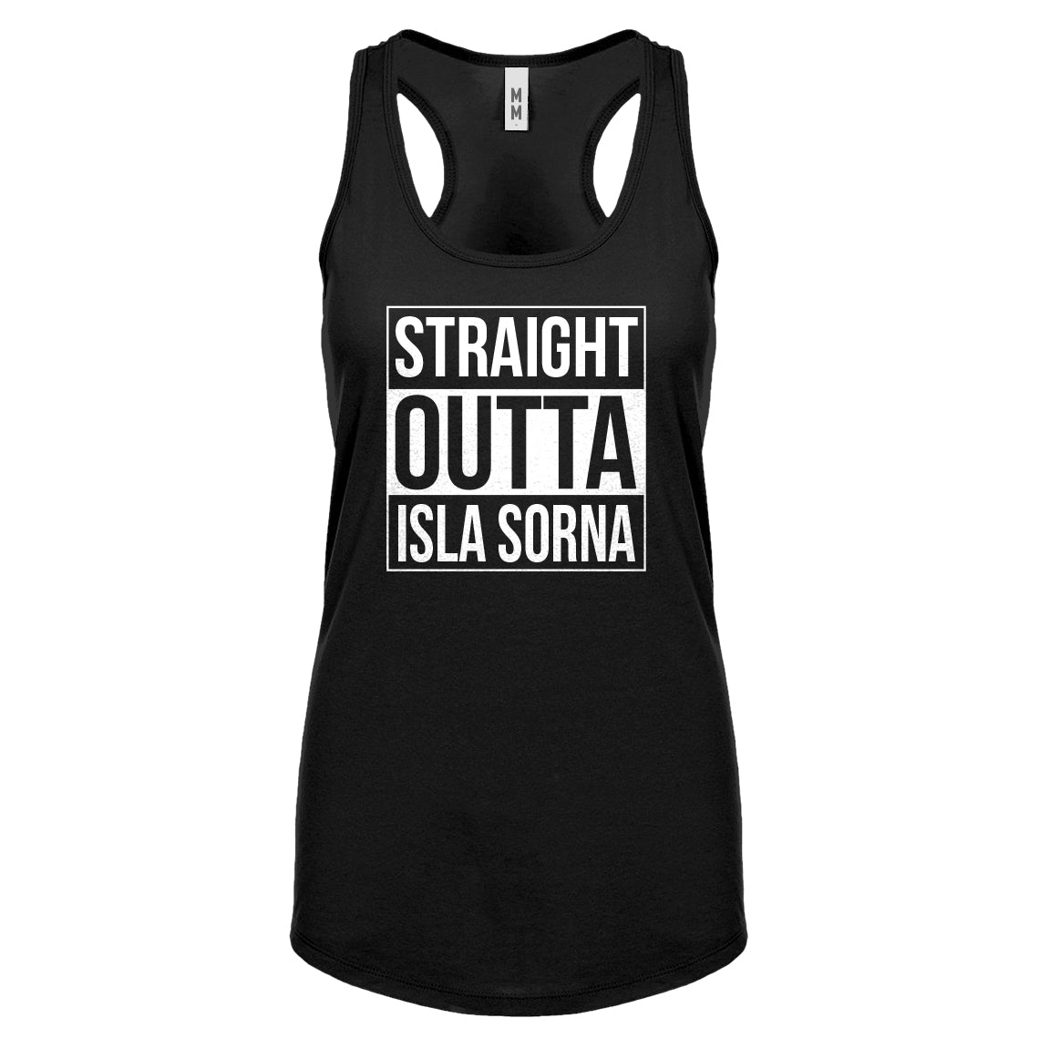 Racerback Straight Outta Isla Sorna Womens Tank Top