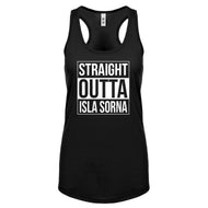 Racerback Straight Outta Isla Sorna Womens Tank Top