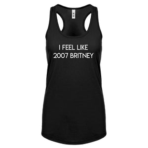 2007 Britney Womens Racerback Tank Top