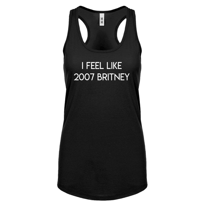 2007 Britney Womens Racerback Tank Top