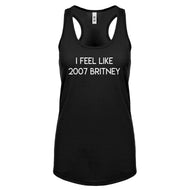 2007 Britney Womens Racerback Tank Top