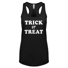 Trick or Treat Womens Racerback Tank Top