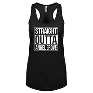 Racerback Straight Outta Angel Grove Womens Tank Top