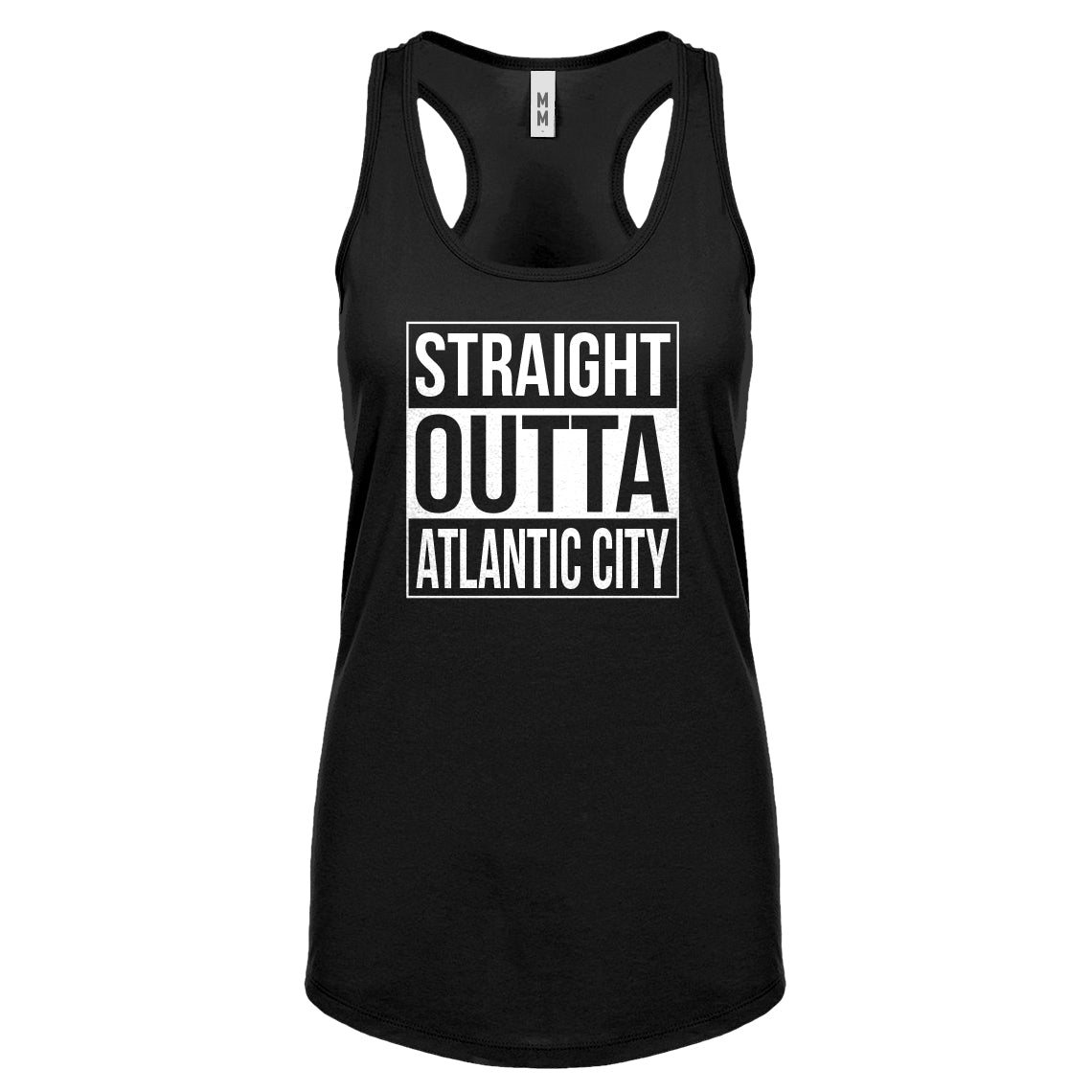 Straight Outta Atlantic City Womens Racerback Tank Top