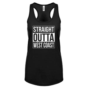 Straight Outta West Coast Womens Racerback Tank Top