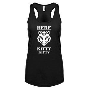 Here Kitty Kitty Womens Racerback Tank Top