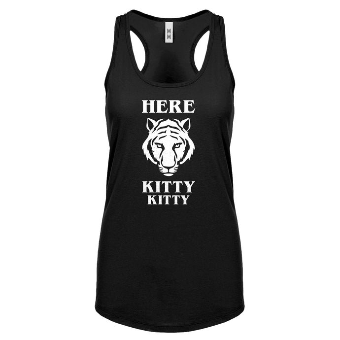 Here Kitty Kitty Womens Racerback Tank Top