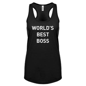 World's Best Boss Womens Racerback Tank Top