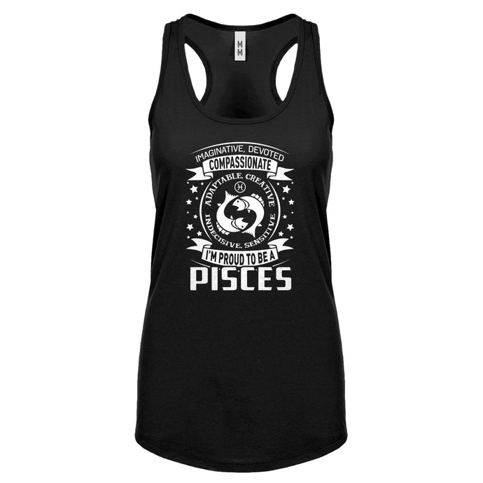 Racerback Pisces Astrology Zodiac Sign Womens Tank Top