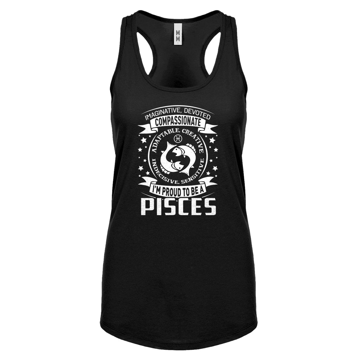 Racerback Pisces Astrology Zodiac Sign Womens Tank Top