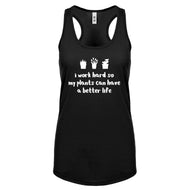 Racerback So My Plants can have a Better Life Womens Tank Top