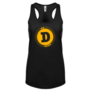 DOGECOIN Womens Racerback Tank Top
