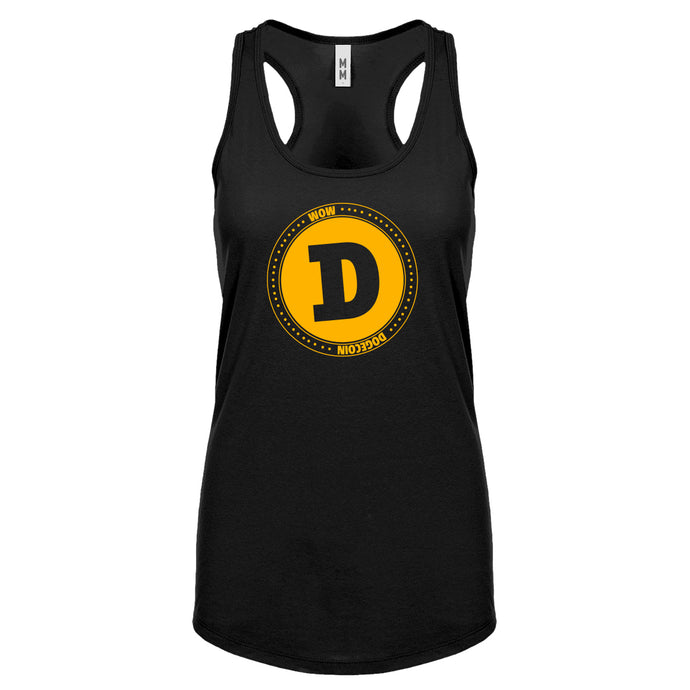 DOGECOIN Womens Racerback Tank Top