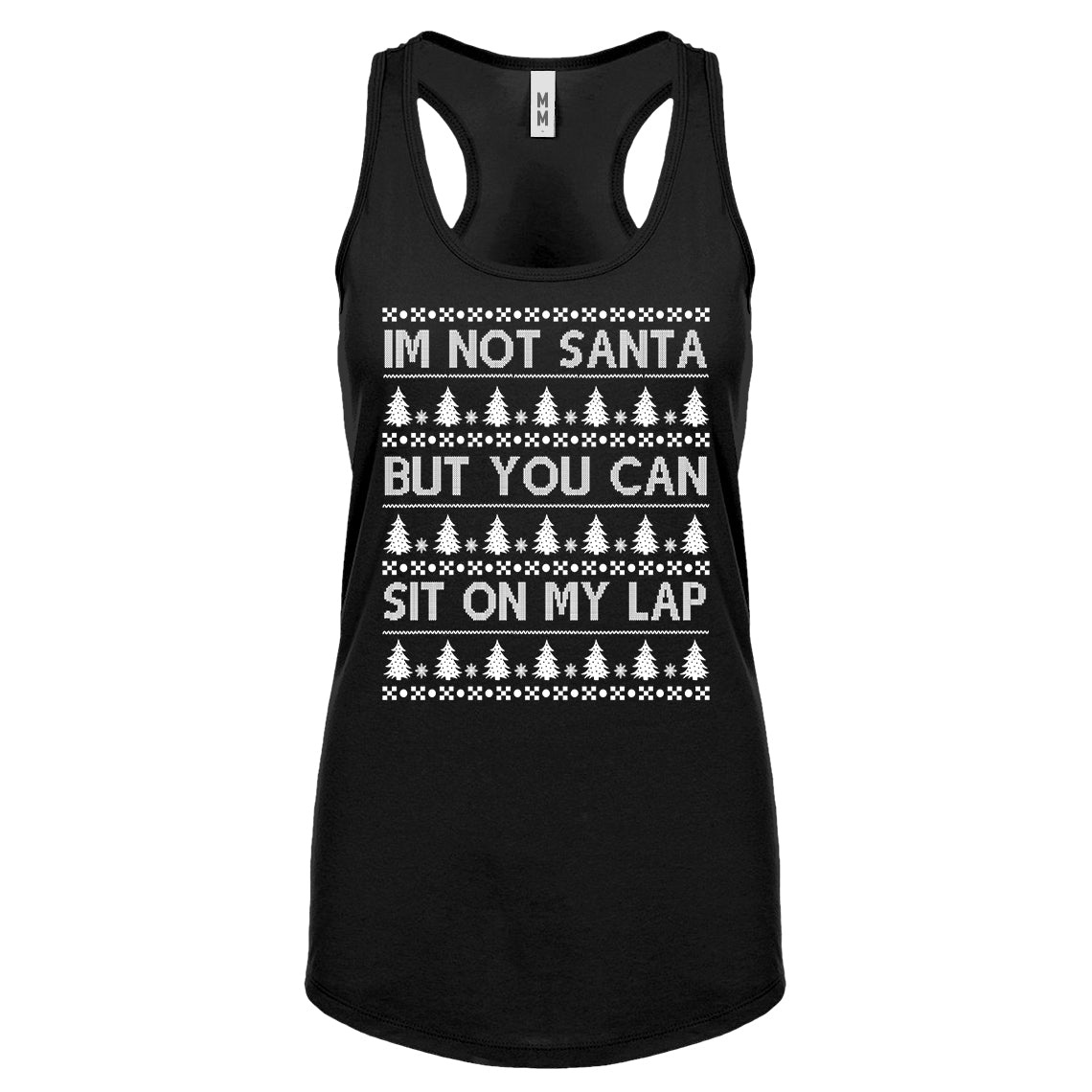 Racerback Im Not Santa Womens Tank Top