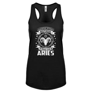 Racerback Aries Astrology Zodiac Sign Womens Tank Top