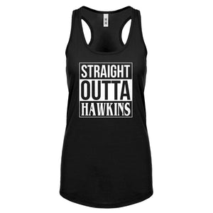 Straight Outta Hawkins Womens Racerback Tank Top