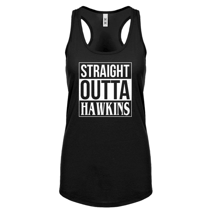 Straight Outta Hawkins Womens Racerback Tank Top
