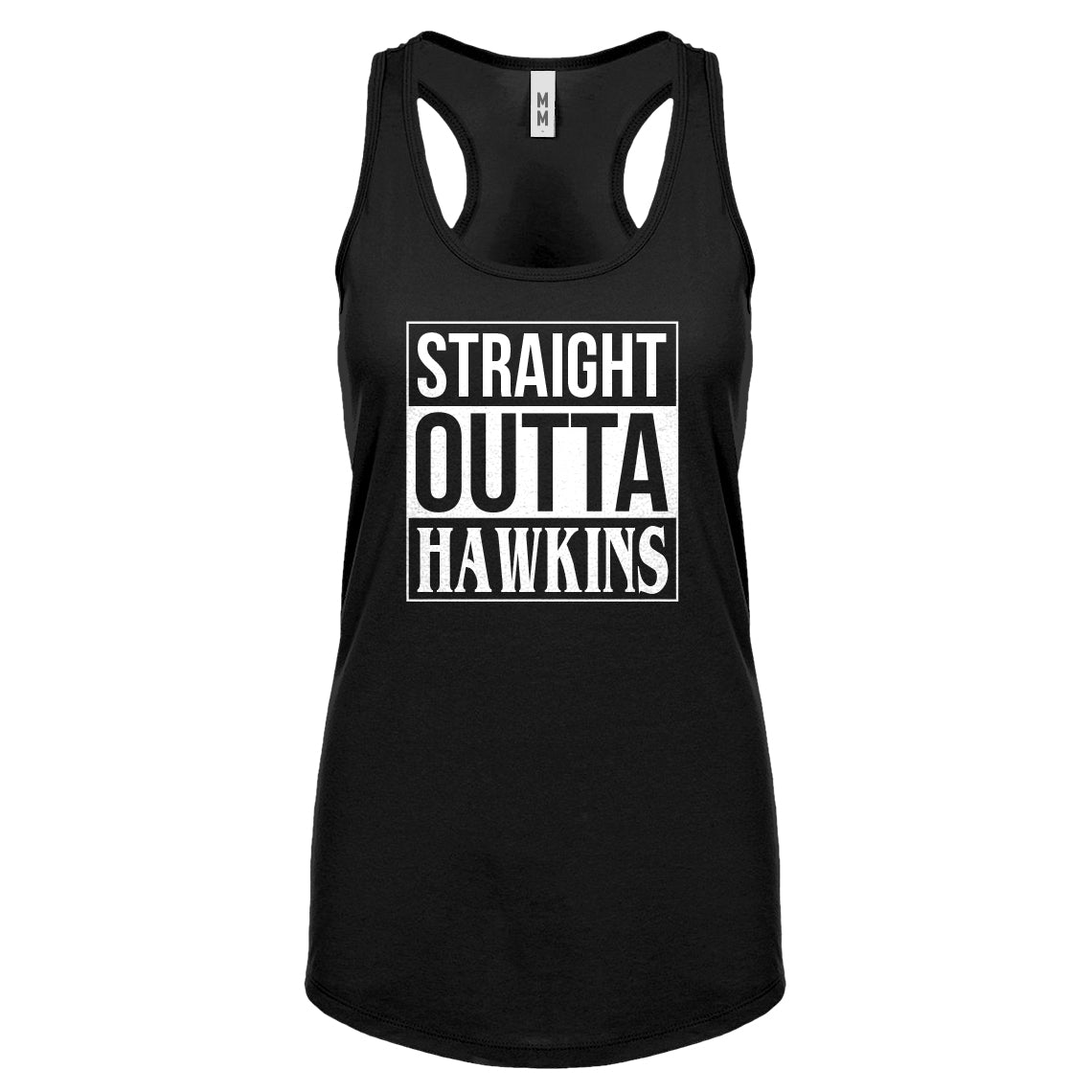 Straight Outta Hawkins Womens Racerback Tank Top