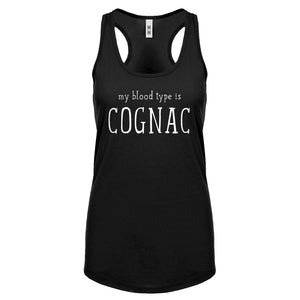 My Blood Type is Cognac Womens Racerback Tank Top