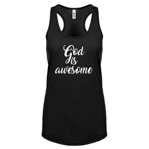 God is AWESOME Womens Racerback Tank Top