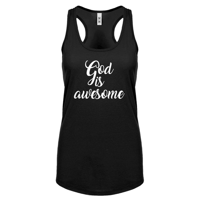 God is AWESOME Womens Racerback Tank Top