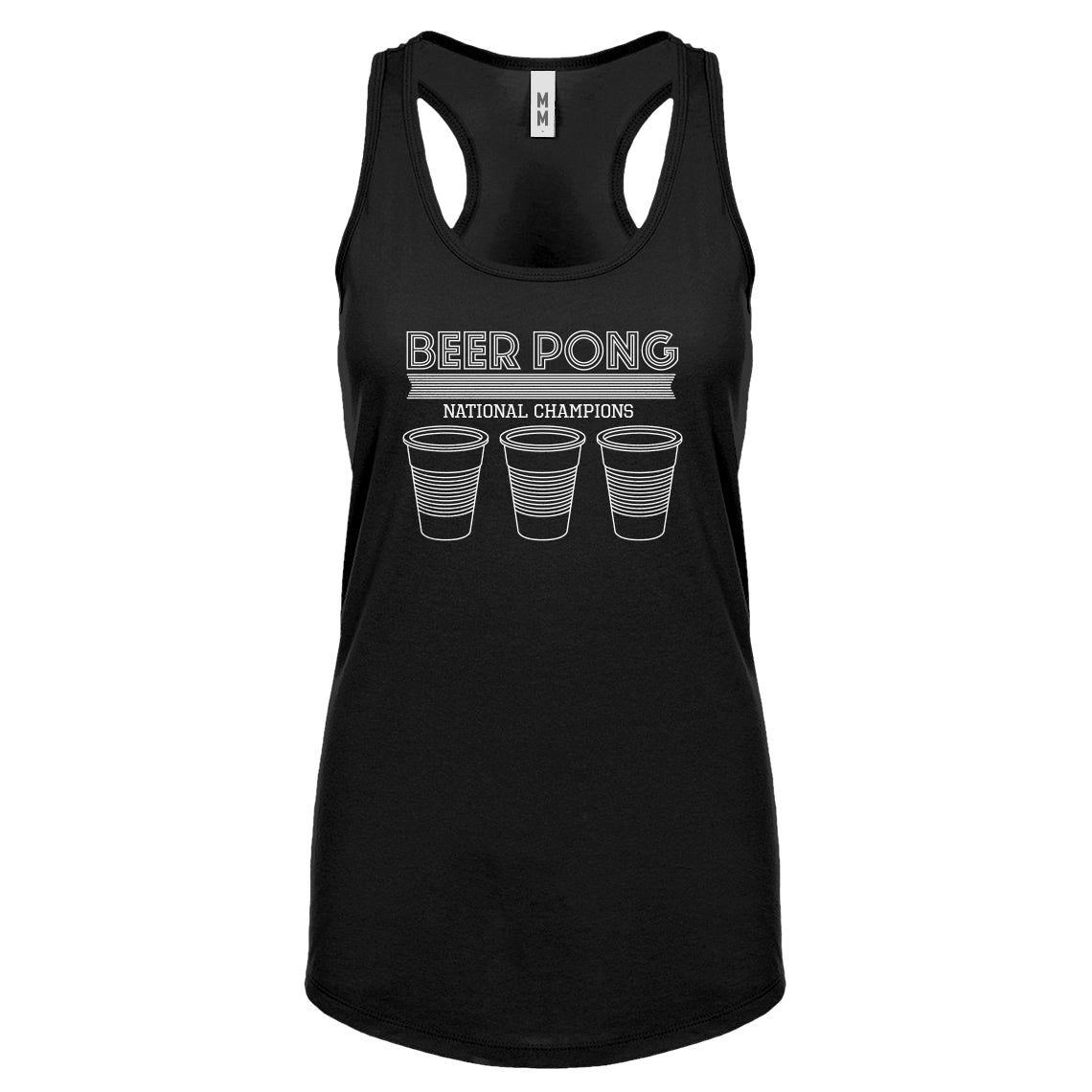 Racerback Beer Pong National Champions Womens Tank Top