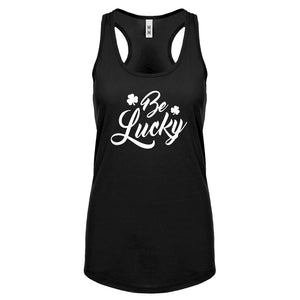 Racerback Be Lucky Womens Tank Top