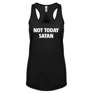 Not Today Satan Womens Racerback Tank Top