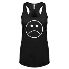 Sad Face Womens Racerback Tank Top