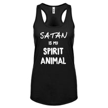 Satan is my Spirit Animal Womens Racerback Tank Top