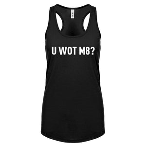 Racerback U Wot M8 Womens Tank Top