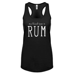 My Blood Type is Rum Womens Racerback Tank Top