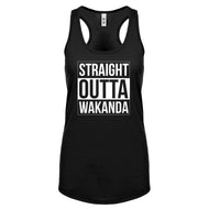 Racerback Straight Outta Wakanda Womens Tank Top