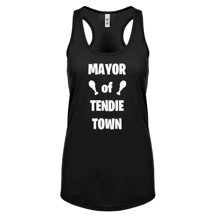 Mayor of Tendie Town Womens Racerback Tank Top