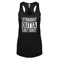 Straight Outta East Coast Womens Racerback Tank Top