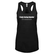 Being Bipolar Womens Racerback Tank Top